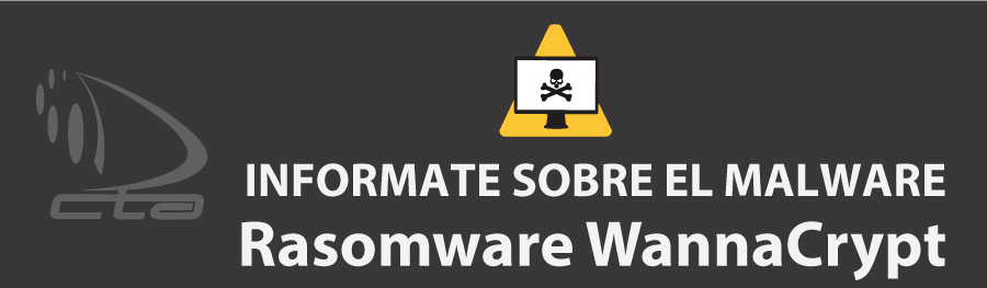 Banner con información de malware