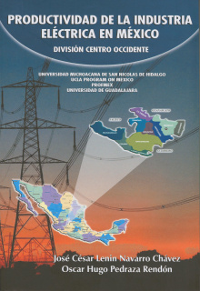 portada Productividad de la industria eléctrica en México. División Centro Occidente